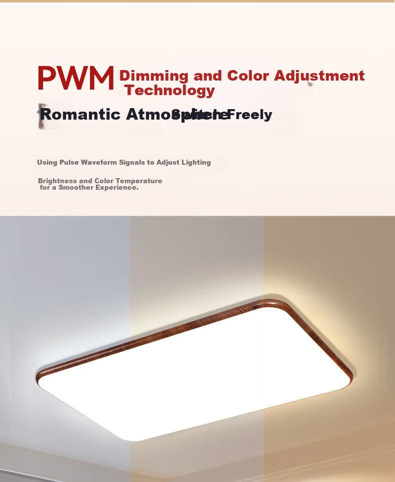 ARROW Ceiling Light Original Philips Light Source Wooden Vintage Style 5-Light Smart Package for Three-Bedroom Two-Living Room Whole House 12