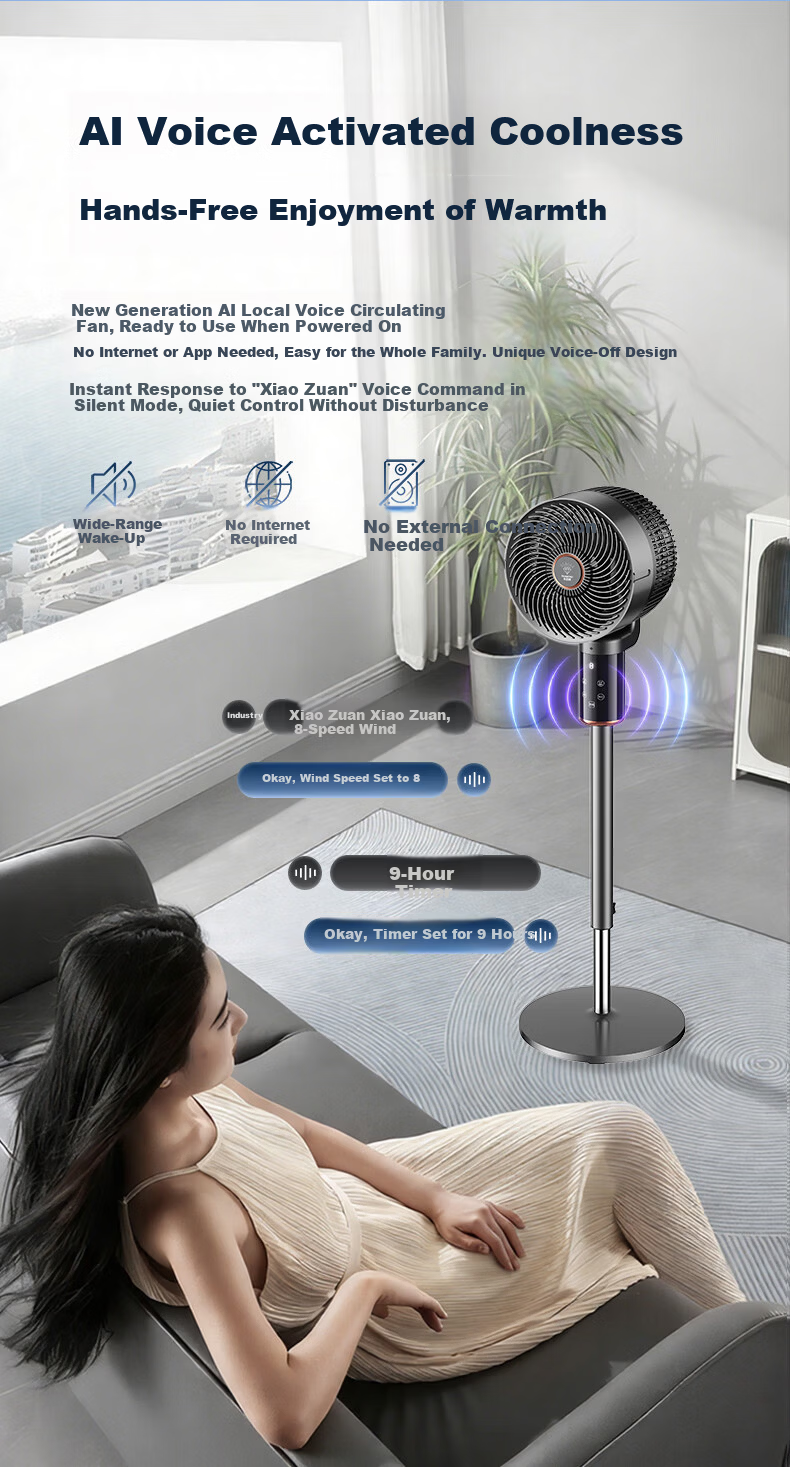 DIAMOND Air Circulation Fan Electric Fan Home Oscillating Pedestal Fan High Wind Ultra-Quiet Living Room Bedroom Fan 2503J with 10% Off for Top Streamers 8