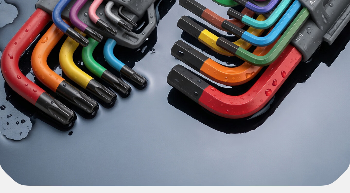 GREENER Hex Key Wrench Set Hex Screwdriver Tool Hex Key Allen Wrench Set 13