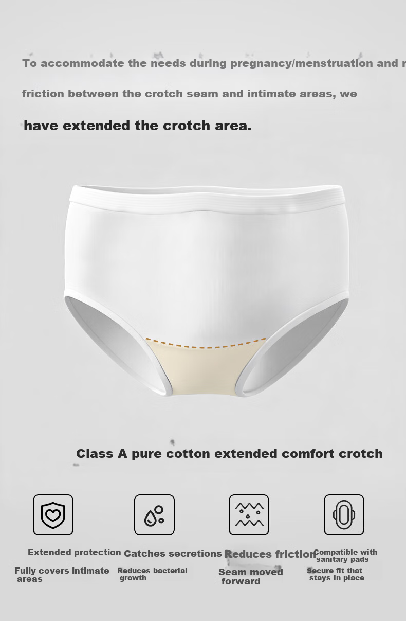 Kangaroo Doctor Disposable High-Waist Maternity Women's Underwear Daily Use Sterilized Individually Packaged XXL Size 4 Pieces 10
