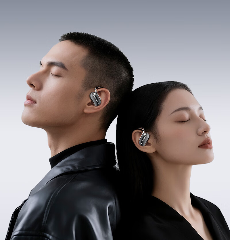 SANSUI W15 Dual Device Connection Bluetooth Bone Conduction True Wireless Earhook Sports Running Headphones Noise Cancelling Long Battery Life for Apple Huawei Black 14