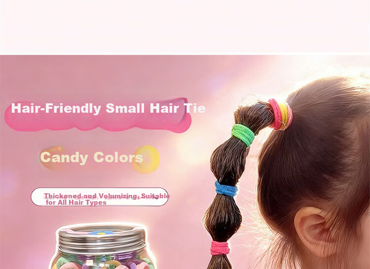 Princess Password High Elasticity Hair Tie for Girls, Gentle on Hair, Children's Hair Band, Student Rubber Band, Baby Towel Hair Ring, Infant Hair Rope 4