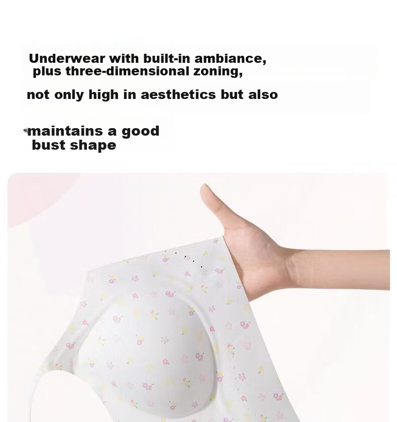 Meishianxuan High School Girls Shaping Bra Youth Development Thin Strap Three-Stage Printed Underwear for Junior High Students 6