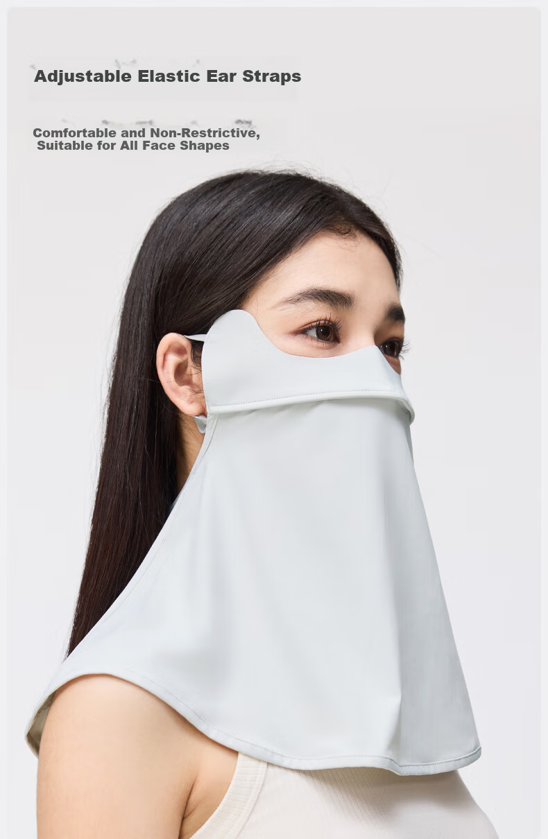 MISSION UV Ice Silk Sunscreen Face Mask for Women Summer UV Protection Sunshade Neck Guard Breathable Full Face Sun Protection Mask for Driving and Cycling 6