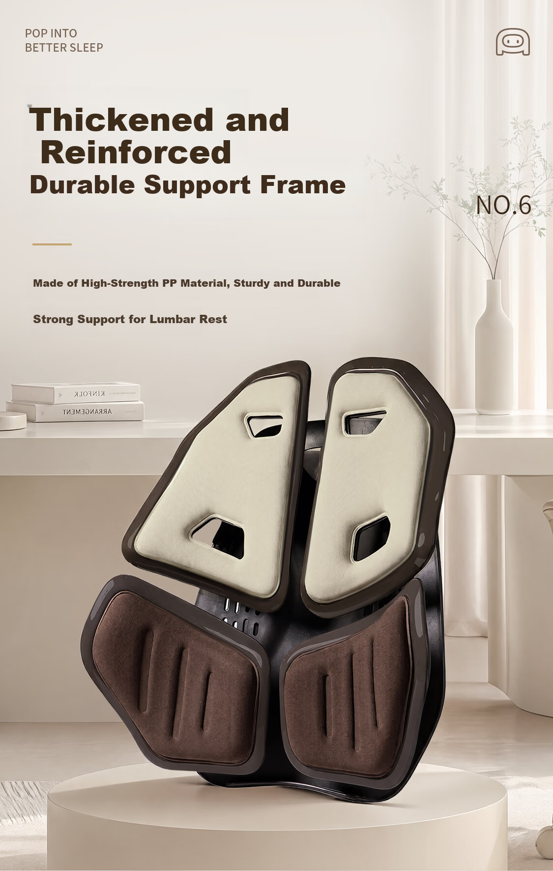Bubble Car Lumbar Support Cushion Ergonomic Backrest Office Seat Long Sitting Essential Father's Day Gift 10