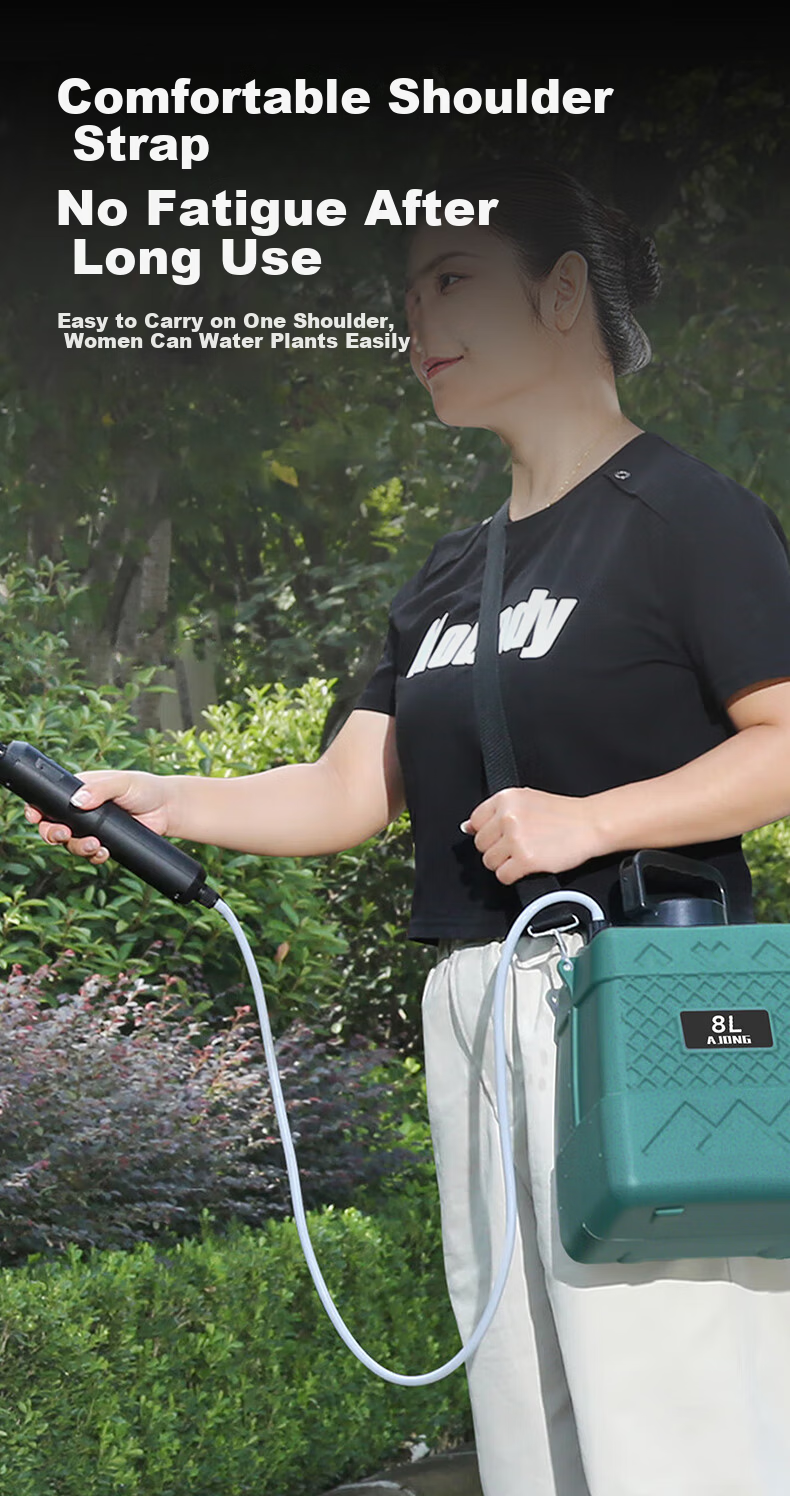 Quiet Bear Electric Backpack Sprayer High-Pressure Agricultural Sprayer Small Household Pesticide Disinfection Watering Garden Tool 8