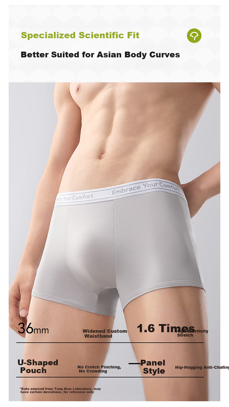 October Crystal Tang Qian Disposable Men's Underwear 10A Antibacterial Lightweight Breathable 8-Pack 2XL 12
