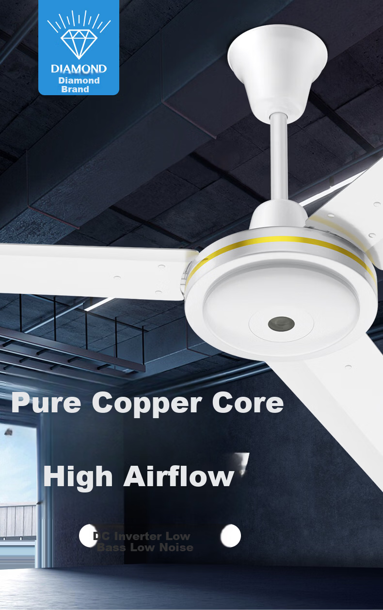 Diamond Brand Ceiling Fan DC Inverter Home Living Room Quiet Energy-Saving 1.4m 56-inch Ceiling Fan First-Class Energy Efficiency DS56-18H(F)DCP 2