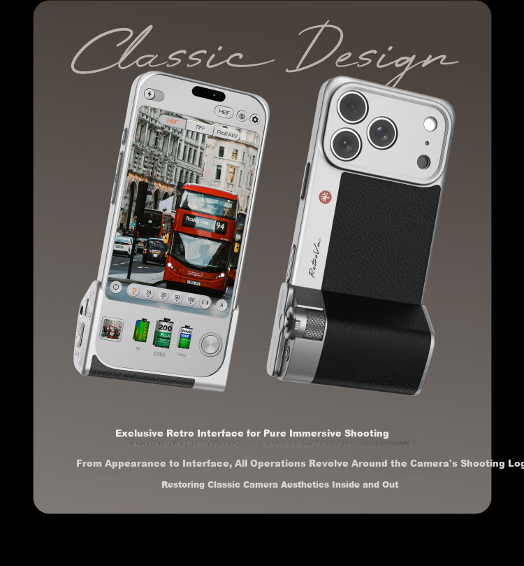 PGYTECH Apple iPhone 17 Photography Kit RetroVa Vintage Imaging Set iPhone 17 Pro Dandelion Photography Handle Long Focus Telephoto Lens Attachment 9