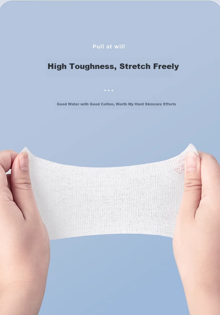 NHGAD Stretchable Open-Edge Facial Cotton Pads for Wet Dressing, Makeup Removal, Moisturizing Mask Paper 3-in-1 Perforated Sheets 4