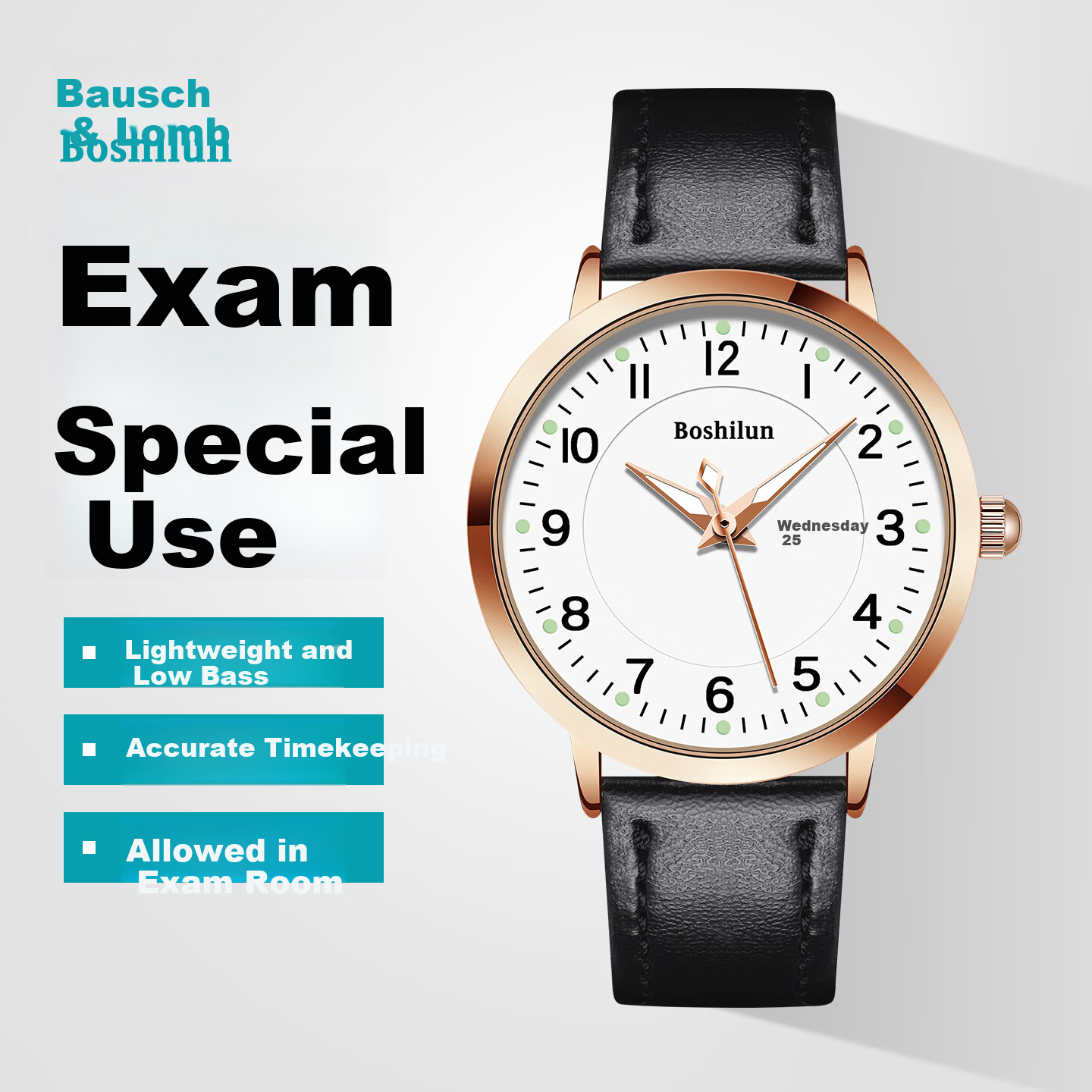 Bausch & Lomb Watch High School Entrance Exam Special Unisex Kids Time-Only Sports Silent Quartz Watch