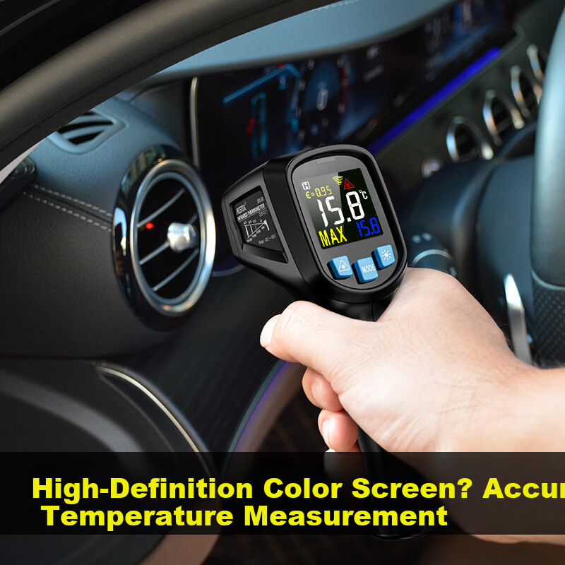 MESTEK Industrial Infrared Thermometer IR03A for Refrigerator and Oven Digital Baking Temperature Gun