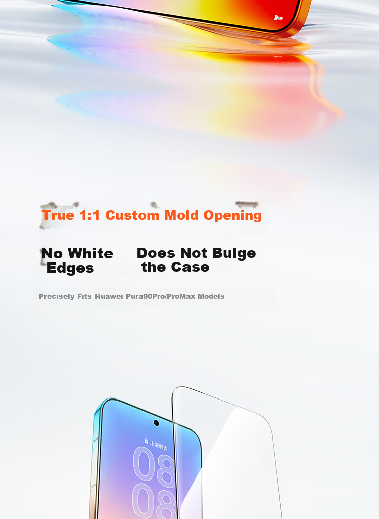Baseus Huawei Pura90 Pro Max Tempered Glass Screen Protector Full Coverage Anti-Drop Anti-Fingerprint Film 7
