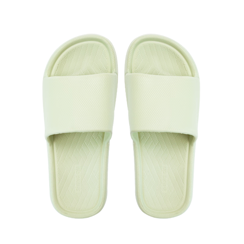 Limi Women's Bathroom Non-Slip Slippers Thin Sole Couple Home Sandals Odorless Wearable Light Green
