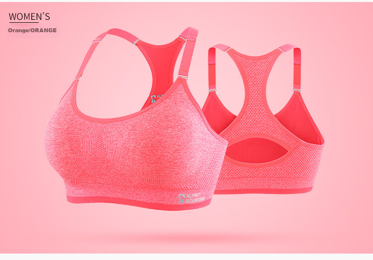 ALPINT MOUNTAIN Women's Summer Sports Bra Thin Shockproof Backless Yoga Fitness Dance Large Bust Vest 10