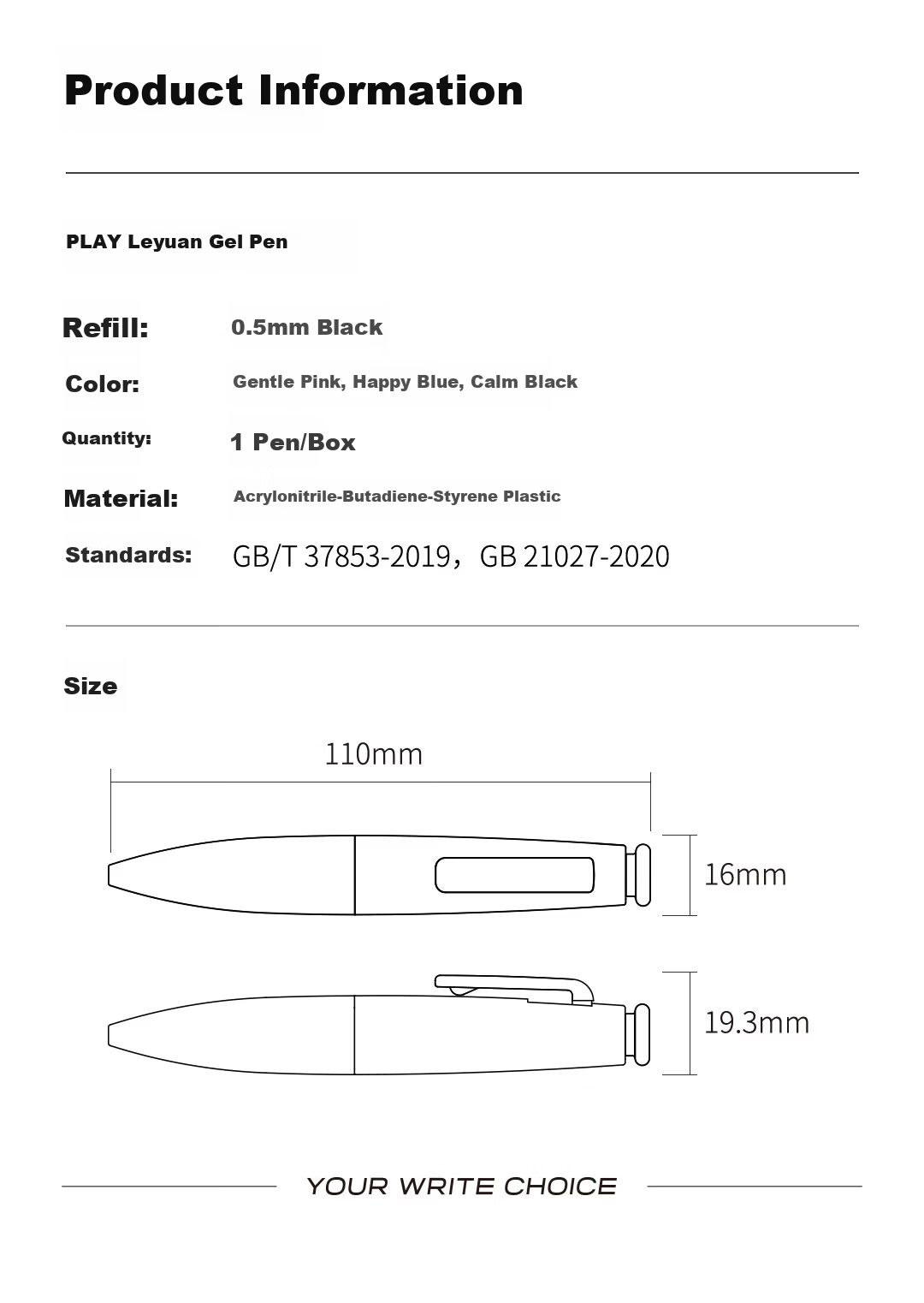 KACO Leyuan PLAY Black 0.5mm Retractable Gel Pen Bullet Tip Signature Pen Ins Stylish Student Quick-Dry Creative Carbon Ink Pen 1 Piece 7