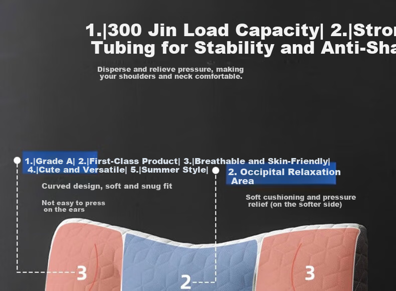 Hodo Anti-Traction Natural Latex Neck Pillow Core Cervical Pillow for Adults Single Piece 4