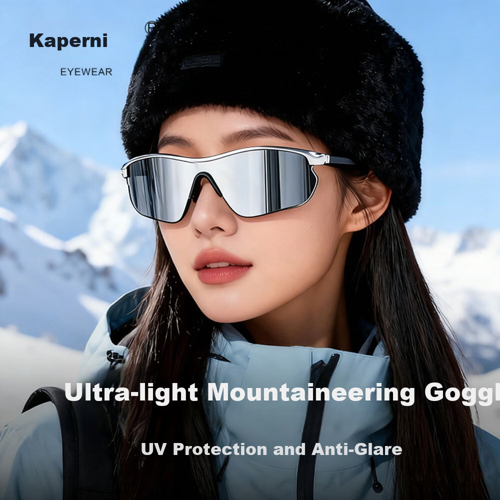 Kaperni Women's Mountain Climbing Goggles UV Protection Outdoor Cycling Sports Sunglasses 520 Gift for Girlfriend
