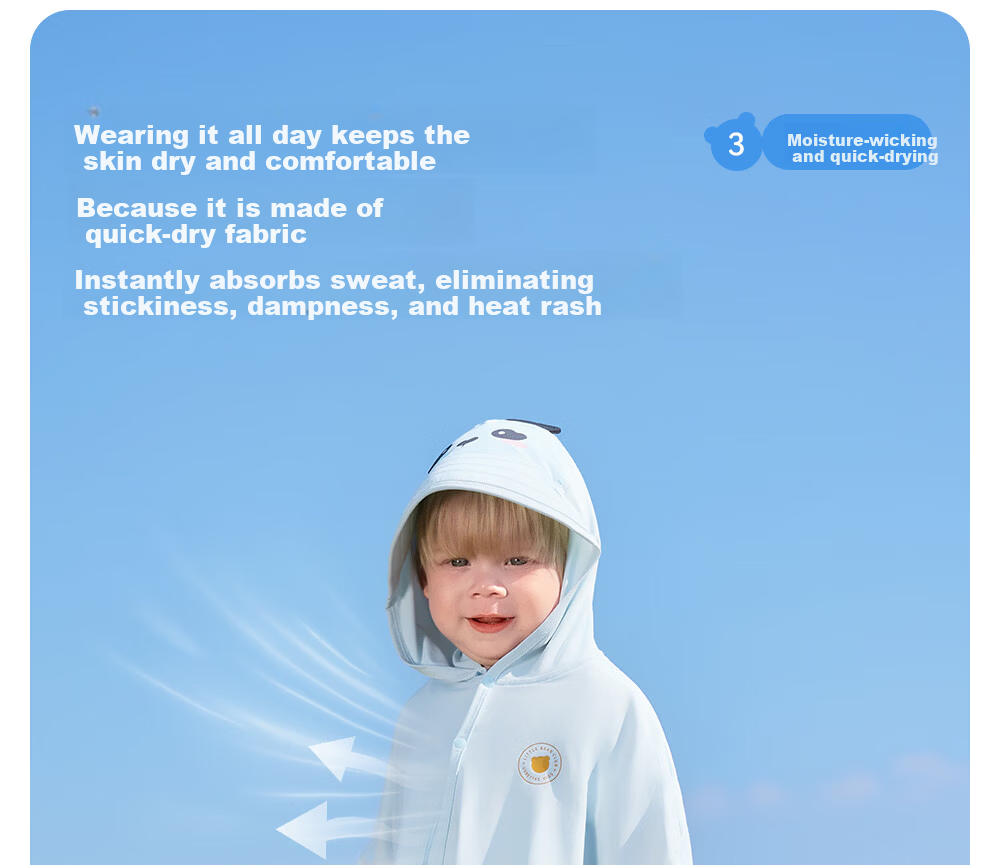 Betis Baby Sunscreen Jacket 2026 New Breathable Sunshade Cape Lightweight Children's Sun Protection Clothing Boys and Girls Skin Jacket 14