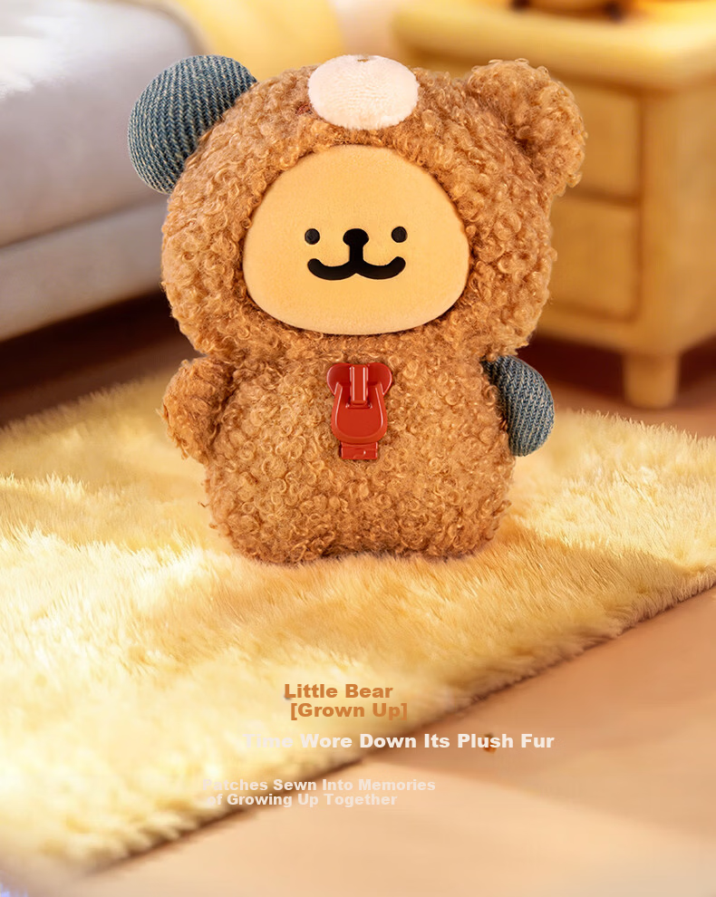 Funism Playful Line Small Dog Vinyl Plush Series Blind Box Pendant Doll Figurine Birthday Gift for Men and Women Single Piece 14