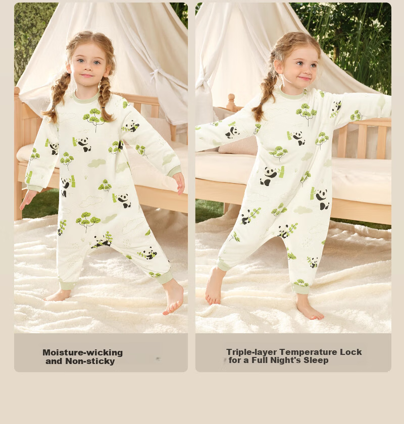 Scoornest Baby Pajamas Autumn Winter Spring Pure Cotton 2025 New Children's Homewear One-piece Cotton Sleepwear for Boys and Girls 12