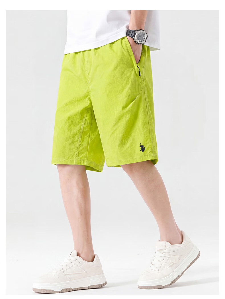 U.S. POLO ASSN. Shorts, Paul Summer Men's Casual Quick-Dry Five-Point Pants, Student Sports Pants, Father's Day Gift 30