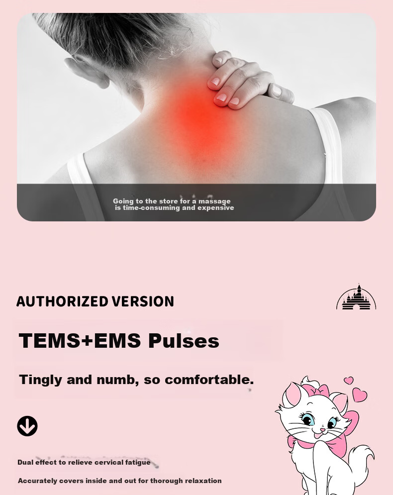 Disney Marie Cat Cervical Massager Neck and Shoulder Massager Neck Care Device Gift for Girls Children's Day Graduation Birthday Practical Gift 10