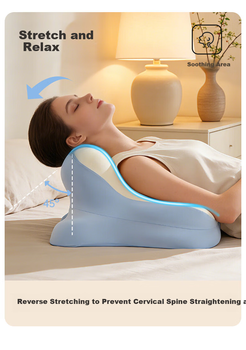 CORY Blue Multifunctional Adult Prone Pillow for Bed, Phone Use, and Lounging 8