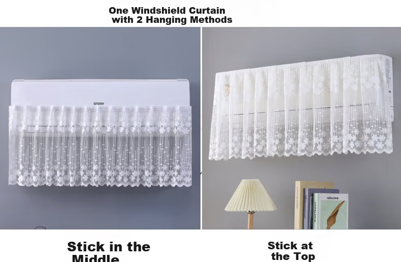 CHUSHE Adjustable Air Conditioner Wind Deflector Shield for Pregnant Women and Babies, No Installation, Universal Hanging Type 7