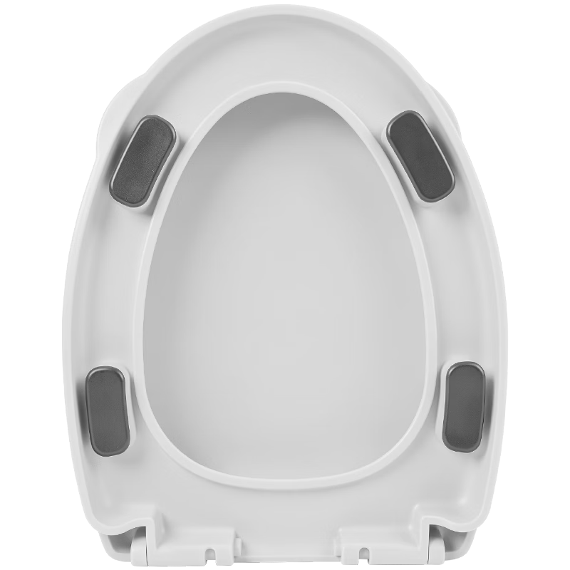 KEGOO Thickened Universal V-Shaped Toilet Seat Cover for Home Old-Style Commode Slow-Closing Cushion Ring Large Footrest Cover K7023