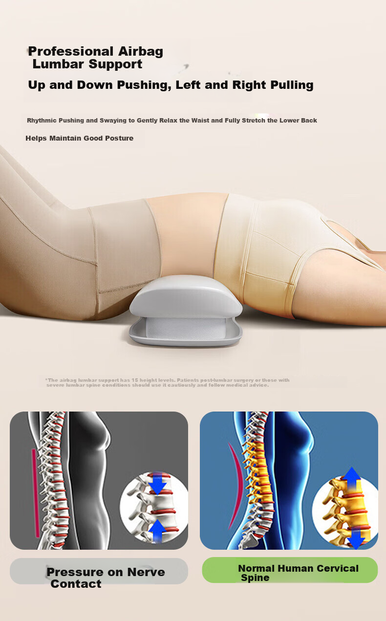 Ai Professor Full-Automatic Waist Massager Kneading Lumbar Support Spine Back Pulse Heat Vibration Relief for Lumbar Disc Herniation and Muscle Strain Gift for Parents Elderly Men and Women 6