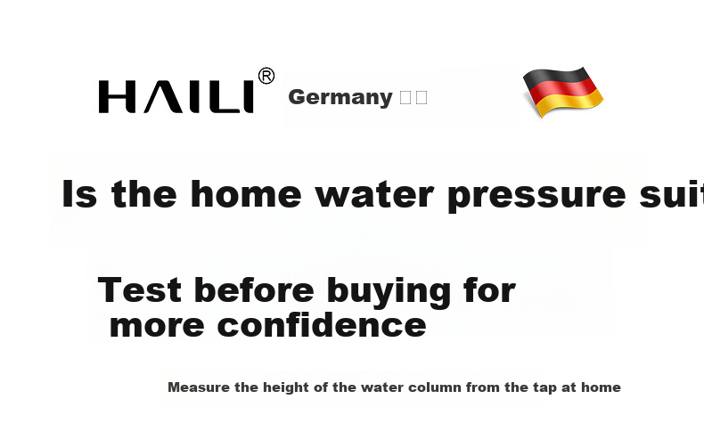 Haili Bathroom Large Hole Shower Head Shower Heater High Flow Handheld Shower Head Universal 09953 5
