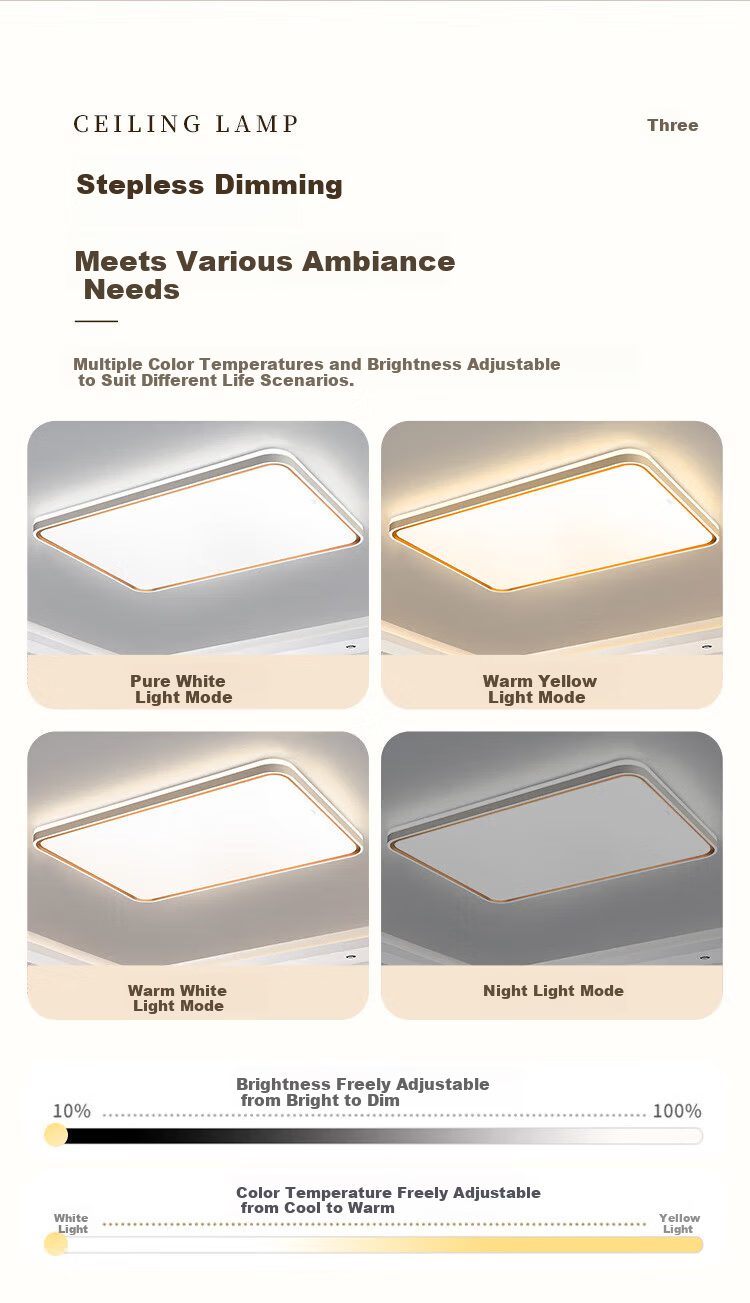 NVC Ceiling Light Living Room Lamp Cream Style Bedroom Remote Control LED Lighting Nimeng Comfortable Light Four-Room One-Hall 5