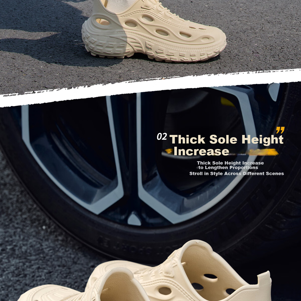 TZLDN Men's Summer Outdoor Clogs Anti-Odor Non-Slip Fully Covered Driving Comfortable Beach Water Shoes Sandals for Men 8