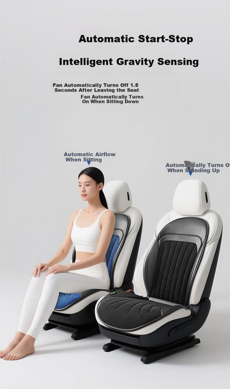 Digalun Car Ventilated Seat Cushion Summer Aigo Patriot Seat Cooling Ice Silk Breathable Massage Cushion 13