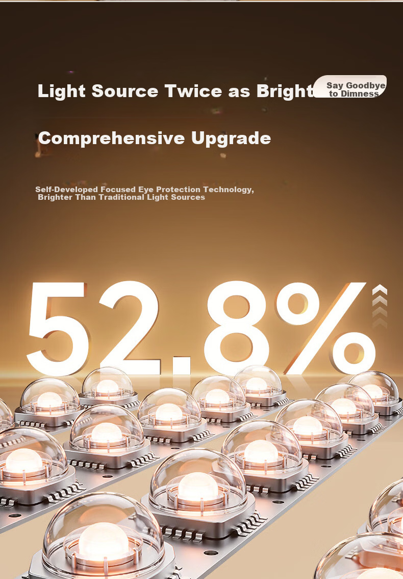 ASUS Lighting American Cree LED Silent Fan Light Modern Gold Invisible Blade Ceiling Fan Light for Dining Room and Bedroom 3