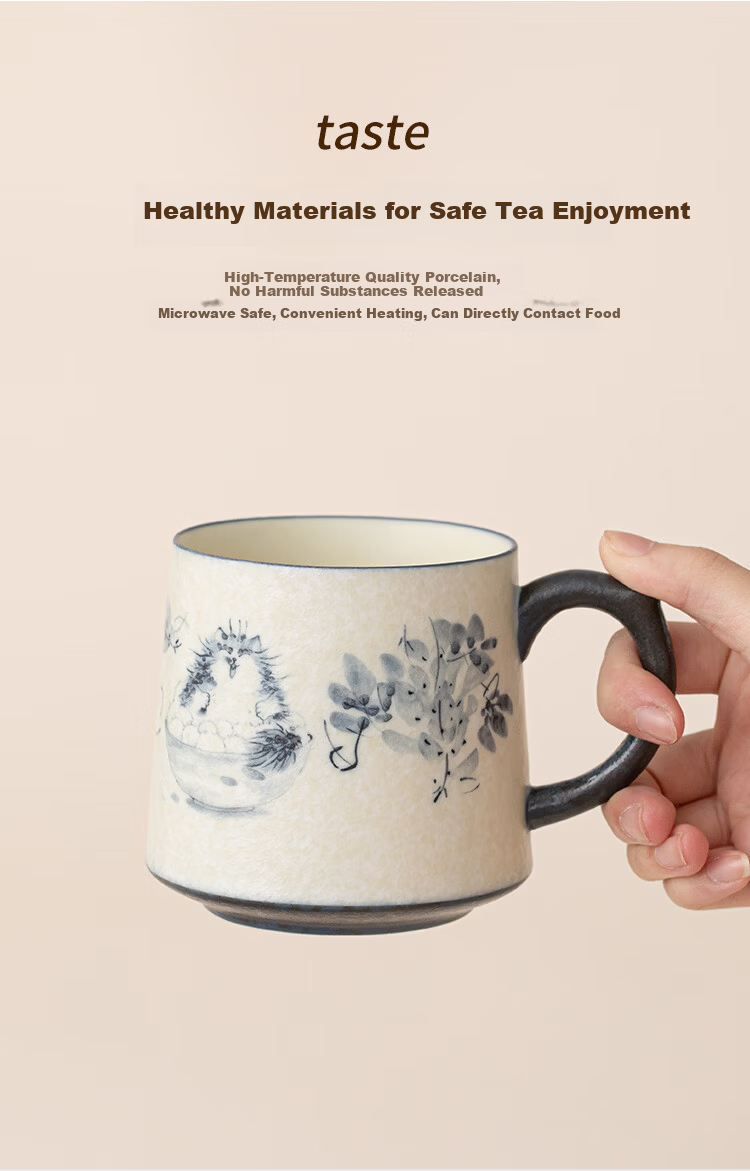 ZEROKY CLAN Ceramic Coffee Mug 360ml Home Office Milk Cup for Men and Women Single Gift Cup 11