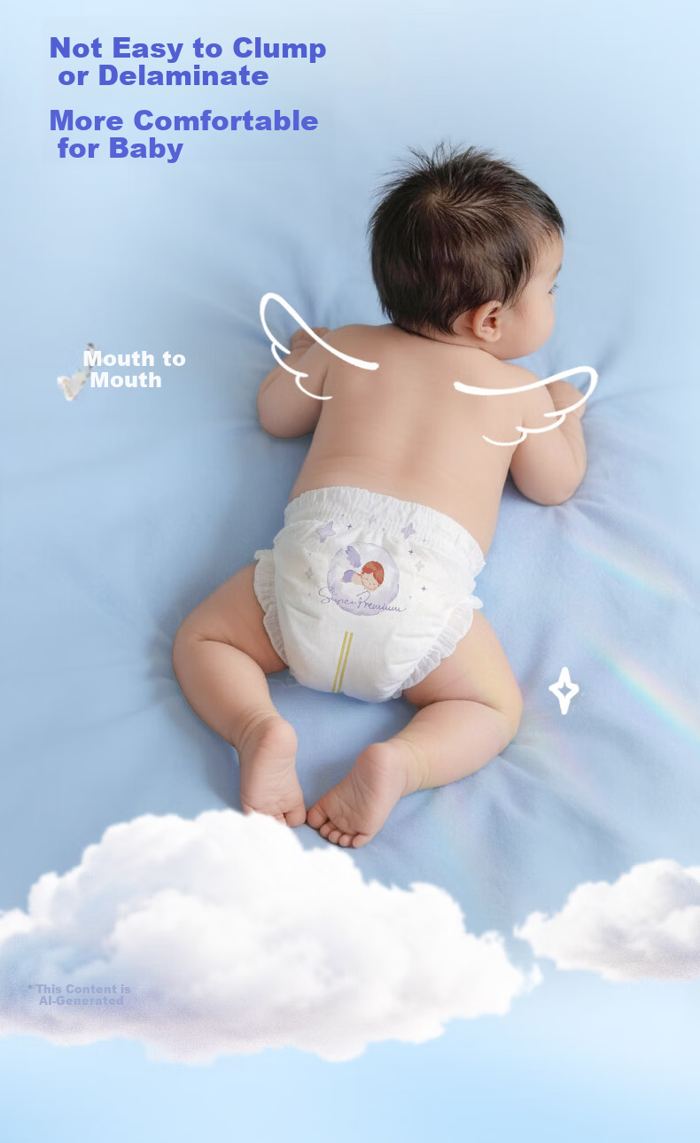 GOO.N Angel Series Diapers L38 (9-14kg) Baby Double Core Soft Absorption 3