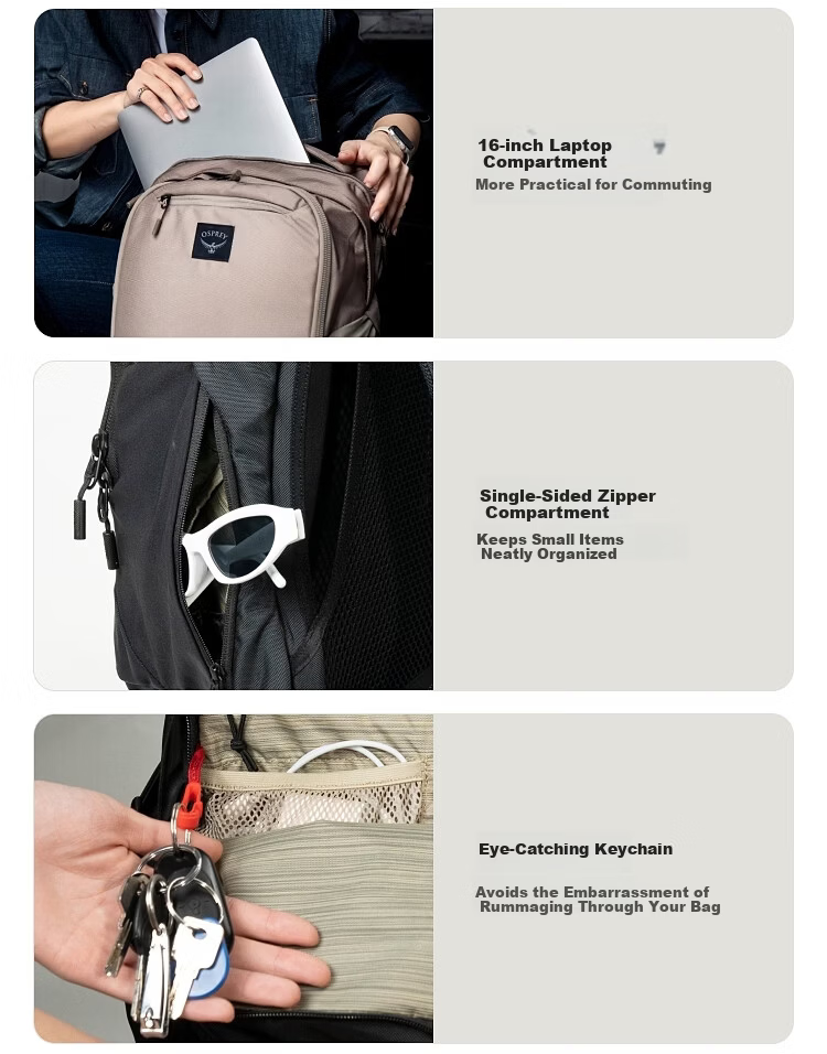 OSPREY AOEDE 20 City Business Commuter Backpack Casual Travel Double Shoulder Bag New Model 6