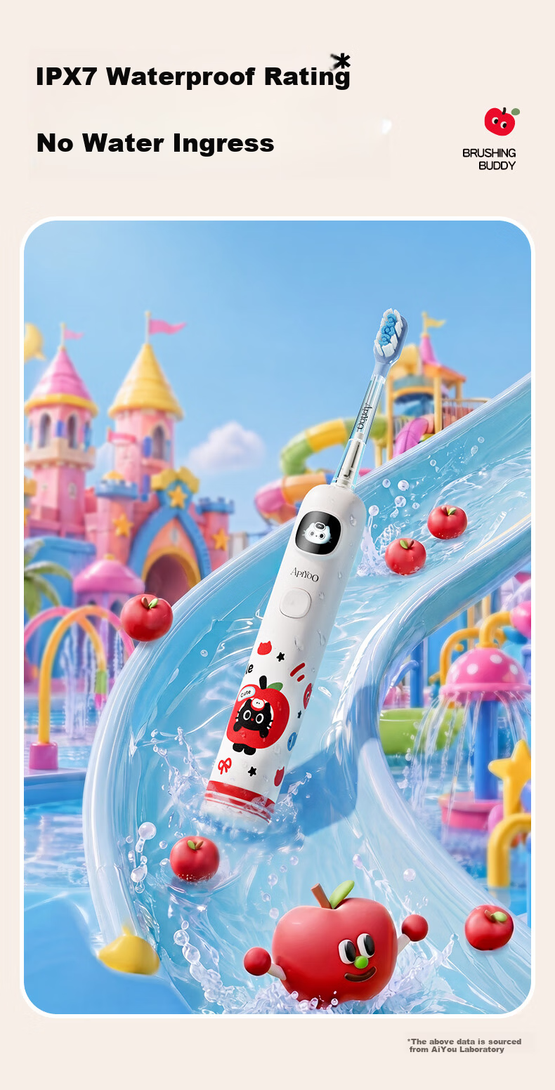 ApiYoo A9 Adult Electric Toothbrush Sonic Vibration 5 Modes Deep Cleaning Soft Bristles Gum Care Long Battery Life Adult Couples Student Gift for Birthday 520 6
