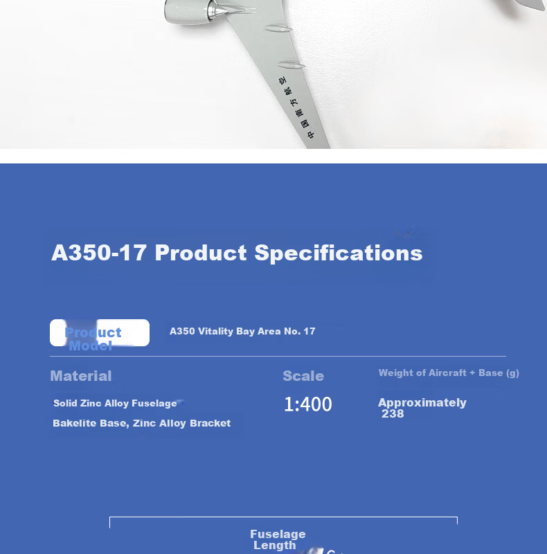 CHINA SOUTHERN Airplane Model Passenger Aircraft Static Display A350-47 Vitality Bay Area Children's Day Gift 7