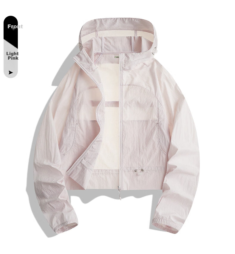 MULINSEN Summer 2026 New Slim Fit Short Sunscreen Jacket for Petite Women, Loose Breathable Hooded Thin Coat 24
