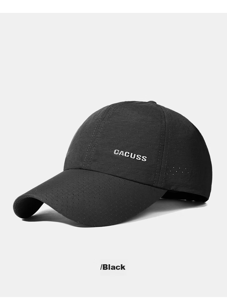 CACUSS Men's Baseball Cap Summer Outdoor Sun Protection Breathable Mountaineering Sports Dark Gray M 15
