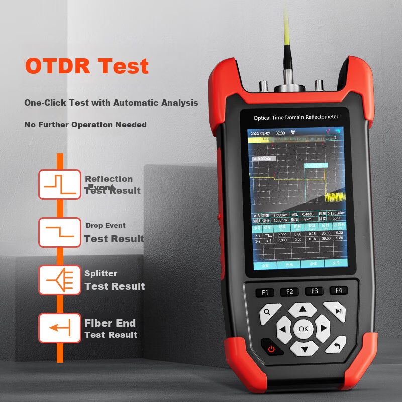 SmartMouse NF-981 OTDR Fiber Optic Tester Fault Breakpoint Continuity Optical Time Domain Reflectometer Optical Loss Package Engineering Tool