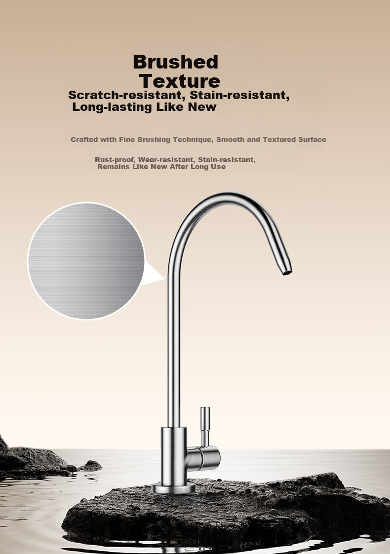JOMOO Single Cold Kitchen Faucet Silicon Brass Water Purifier Direct Drinking Rotatable Spray Gun Gray 79007 14