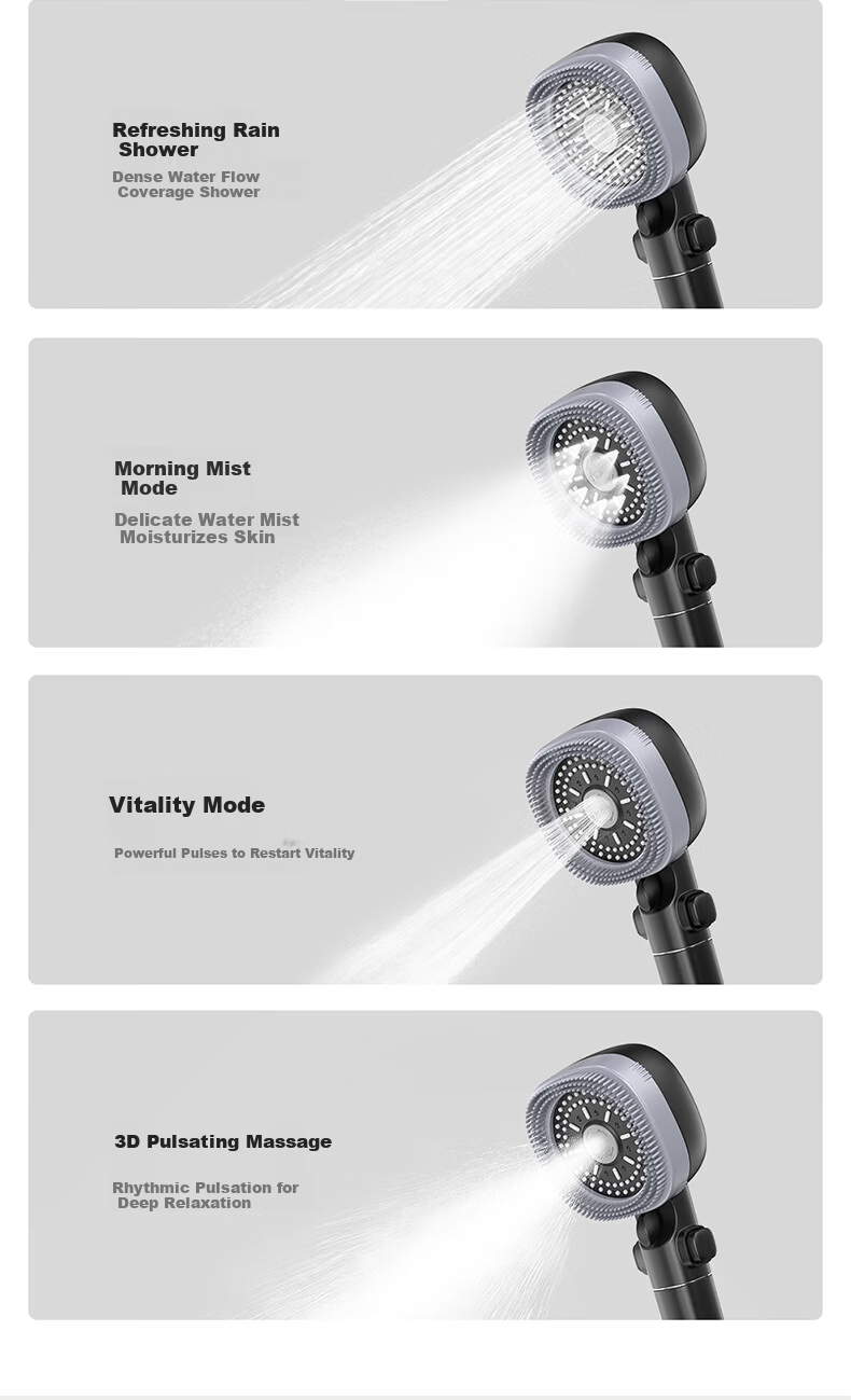 MICOE Shower Handheld High-Pressure Sprayer Multi-Function Large Panel Shower Head Bathroom HS6H 13