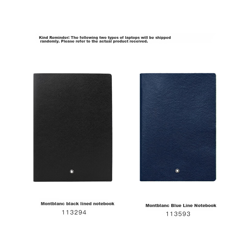 MONTBLANC Black Notebook + Italian Pinafore Signature Pen Set, Basic Version, Father's Day Gift 5