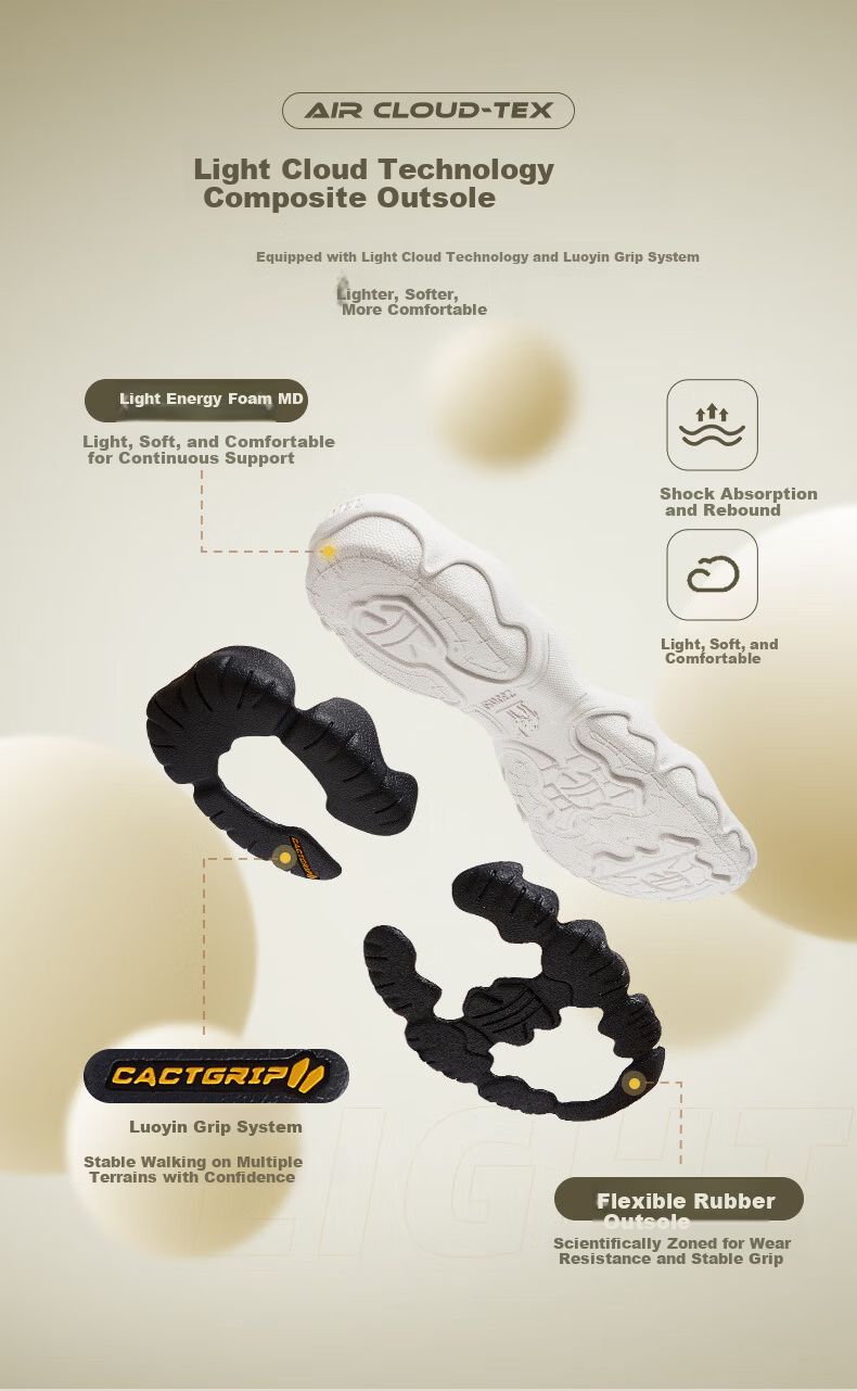 CAMEL Women's Outdoor Hollow Breathable Casual Hiking Sandals L26M076005 Off-White/Black Size 37 13