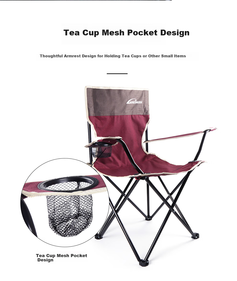 Waterman Outdoor Folding Chair High Back Moon Chair Camping Portable Recliner Fishing Chair Green 77782 5