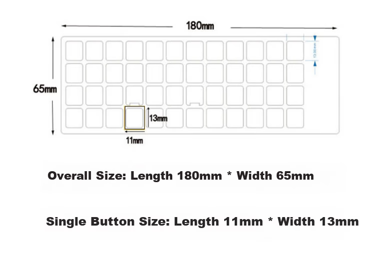 GOTOVAN Keyboard Sticker Keycap Letter Stickers Laptop Desktop Computer Protective Label Single English Repair Non-Fading Keycap Sticker 8